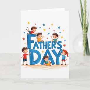 Joyful Fathers Day Kids Card