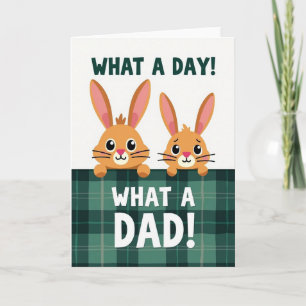 Joyful Fathers Day Plaid Card