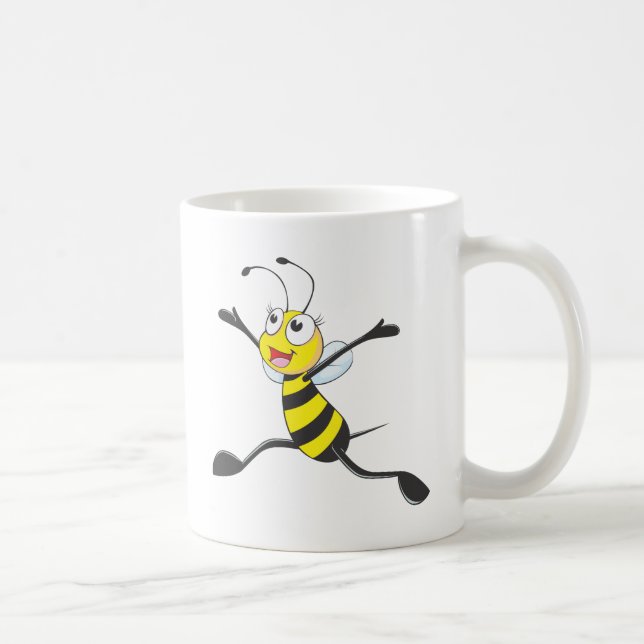Joyful Female Bee Coffee Mug (Right)