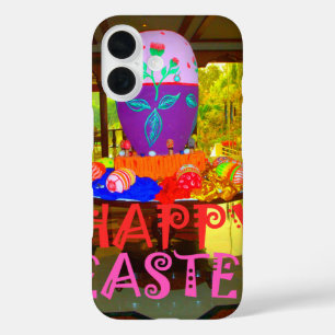 Joyful Festive Springtime Easter Colourful Eggs Ar iPhone 16 Case