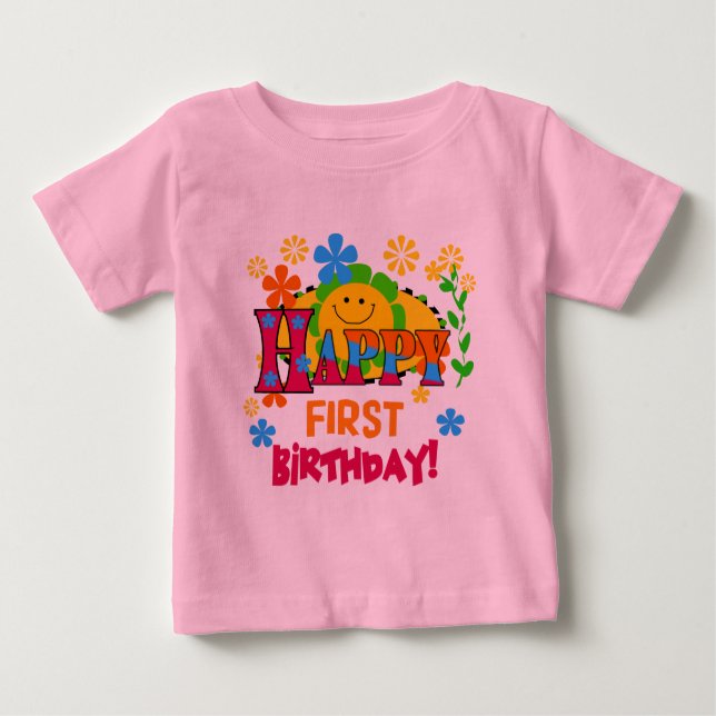 Joyful First Birthday T-shirts and Gifts (Front)