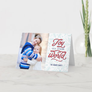 Joyful Flakes Holiday Photo Greeting Card