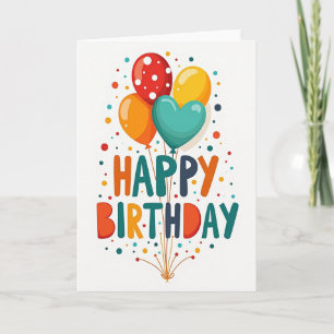 Joyful Floating Birthday Card