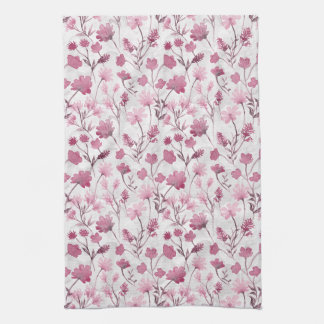 Joyful Flora Kitchen Towel - Rose