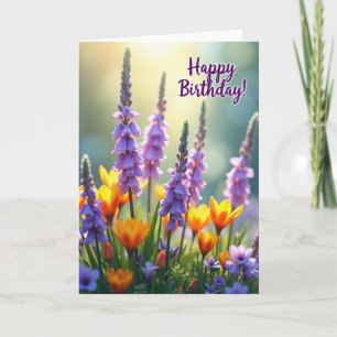 Joyful Floral Glow Card