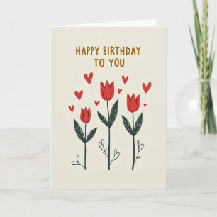 Joyful Floral Heart Card