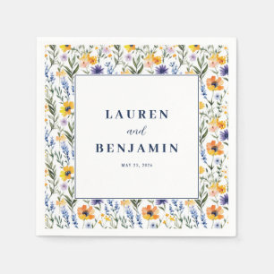 Joyful Floral Wildflowers Napkin