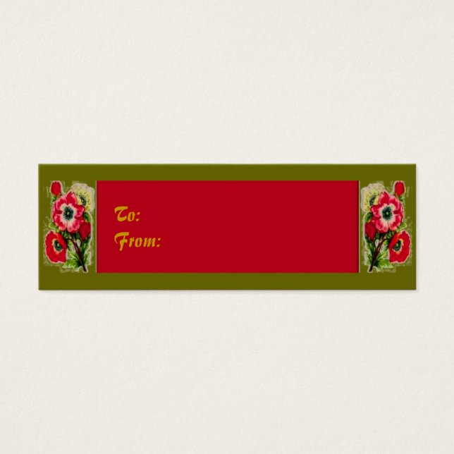 Joyful Flowers  Gift Tag (Front)