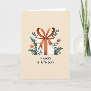 Joyful Foliage Birthday Card