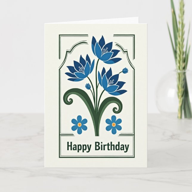 Joyful Framed Blossom Card (Front)