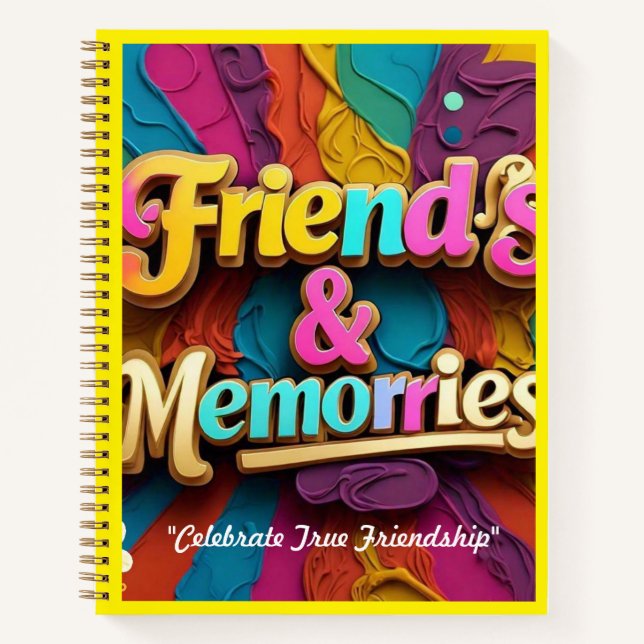 "Joyful Friendship Moments" Notebook (Front)