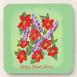 Joyful, From The Heart Floral Bouquet Coaster