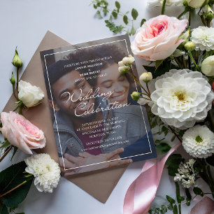 Joyful Fun Photo Wedding Invitation