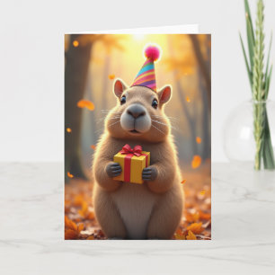 Joyful Furry Friend Birthday Card