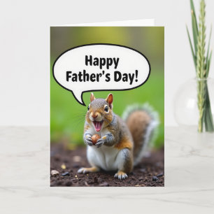 Joyful Furry Friend Fathers Day Card