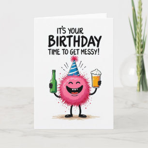 Joyful Fuzzy Birthday Card