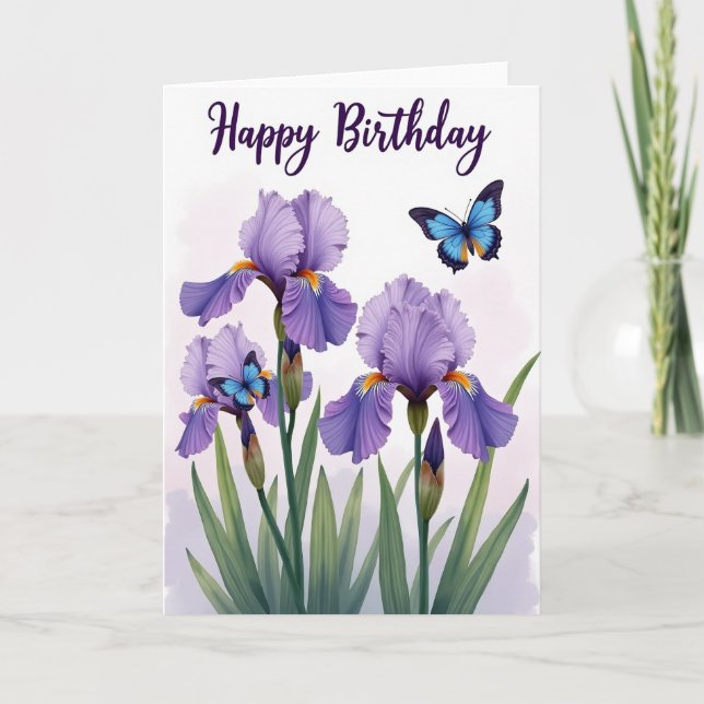 Joyful Garden Birthday Card (Front)