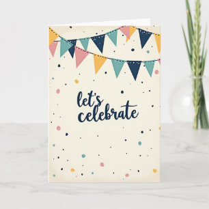 Joyful Garland Birthday Card