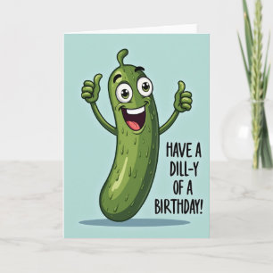 Joyful Gherkin Birthday Card