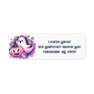 Joyful Ghost Return Address Label