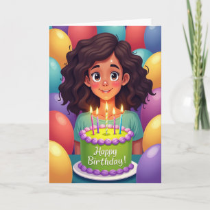 Joyful Girls Birthday Card