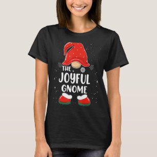 Joyful Gnome Buffalo Plaid Matching Family Christm T-Shirt