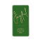 JOYFUL Gold Faux Foil Green Christmas Address