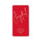 JOYFUL Gold Faux Foil Red Christmas Address