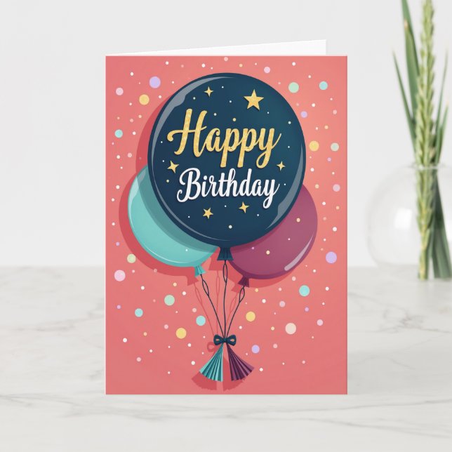 Joyful Golden Orb Card (Front)