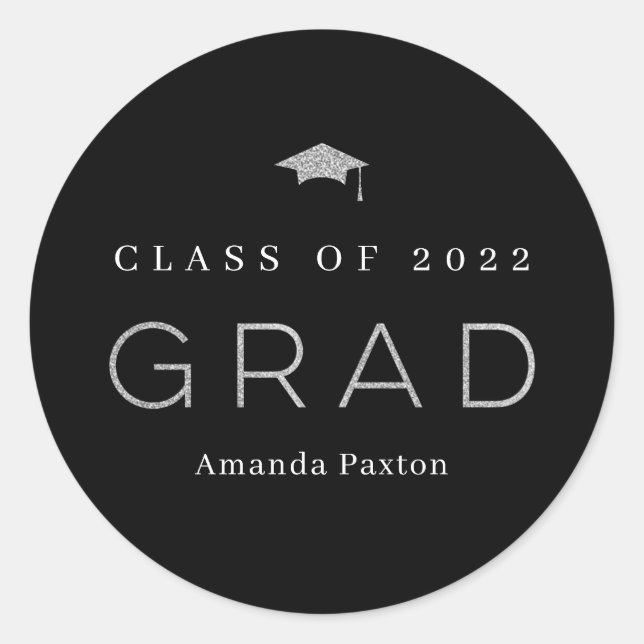 Joyful Grad Graduation Stickers or Envelope Seals (Front)