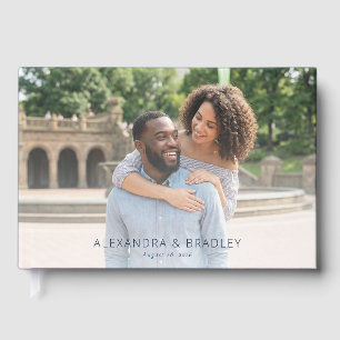 Joyful Green Serene Photo Guest Book