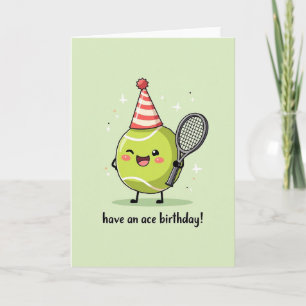 Joyful Green Sphere Birthday Card