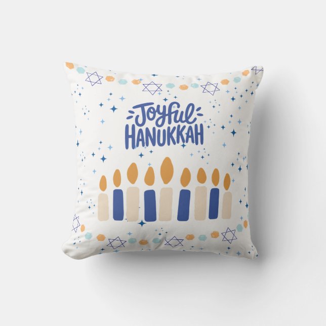 Joyful Hanukkah Cushion (Front)
