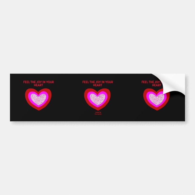 Joyful Heart Bumper Sticker (Front)