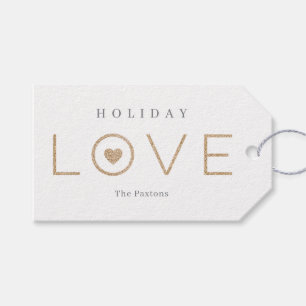Joyful Heart EDITABLE COLOR Holiday Gift Tags