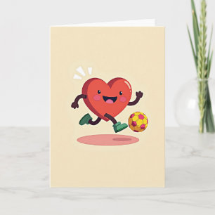 Joyful Heart Football Fun Card