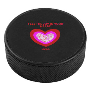 Joyful Heart Hockey Puck