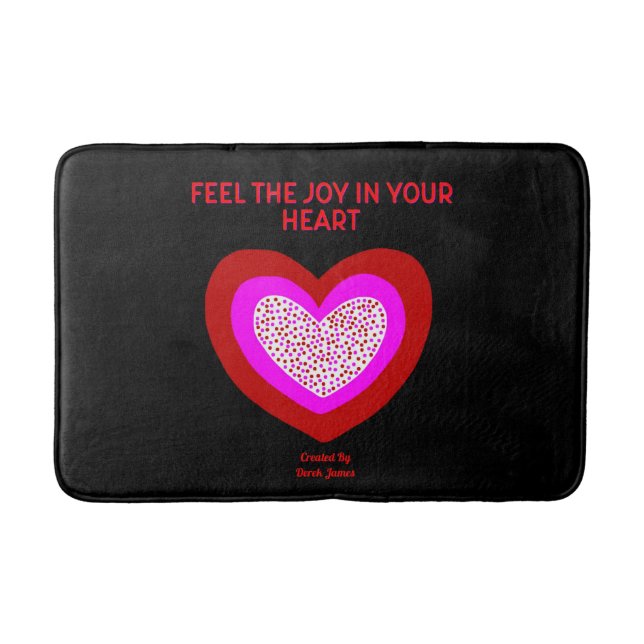 Joyful Heart Medium Bath Mat (Front)