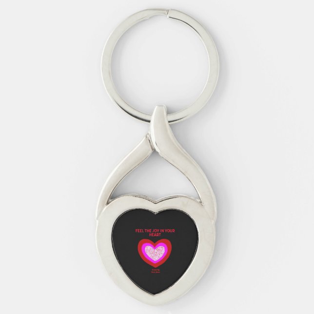 Joyful Heart Metal Keychain (Front)