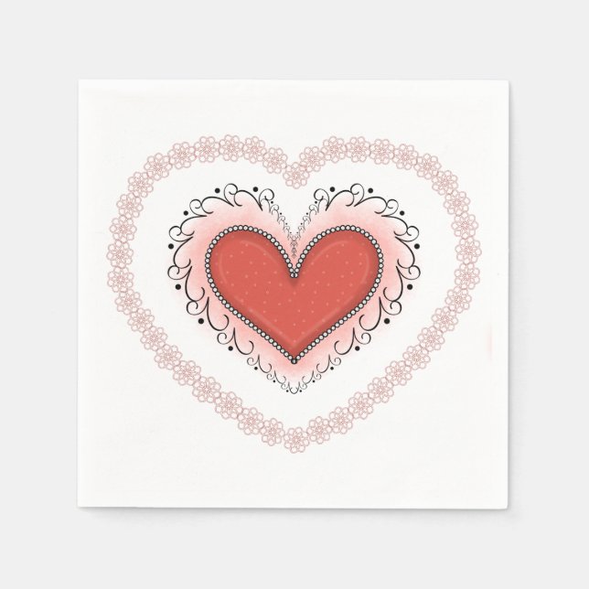 Joyful Heart Napkin (Front)