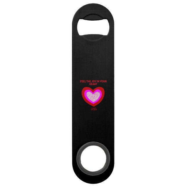 Joyful Heart Speed Bottle Opener (Front)
