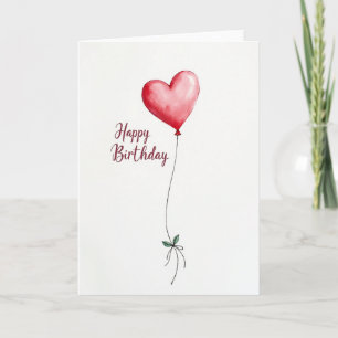 Joyful Heart Watercolor Card