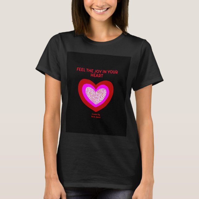 Joyful Heart Women's Black Basic T Shirt (Front)