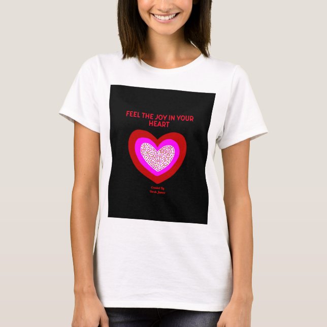 Joyful Heart Women's White Basic T Shirt (Front)