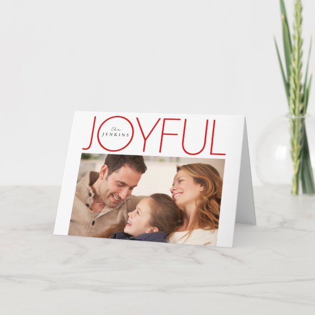 JOYFUL HOLIDAY | Add Your Photo Card (Front)