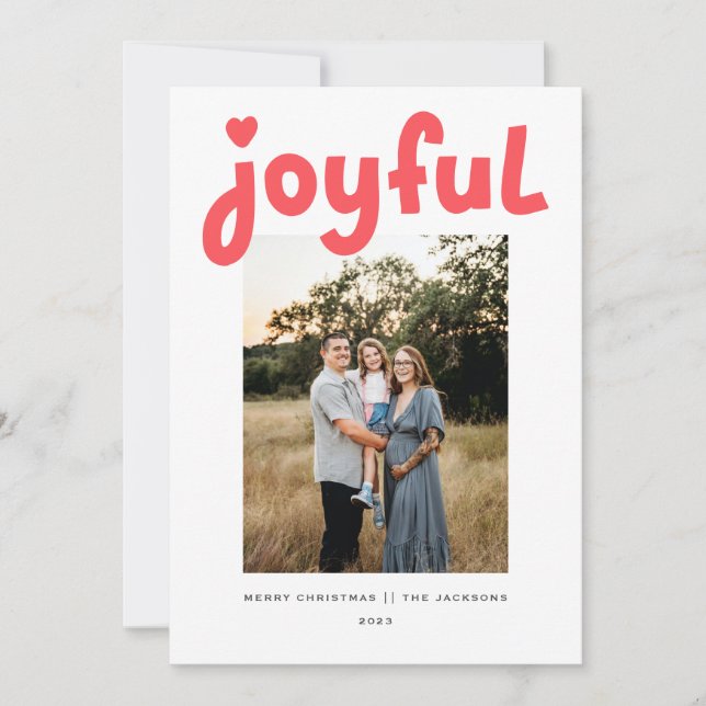 Joyful  holiday card (Front)