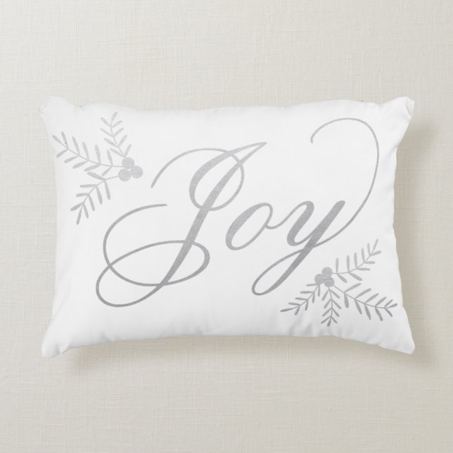Joyful Holiday Decorative Cushion (Front)