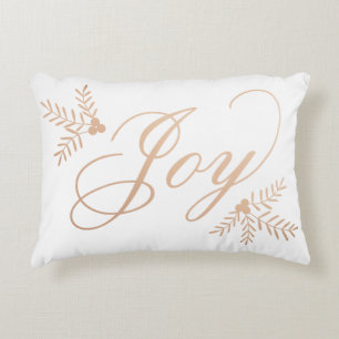 Joyful Holiday Decorative Cushion