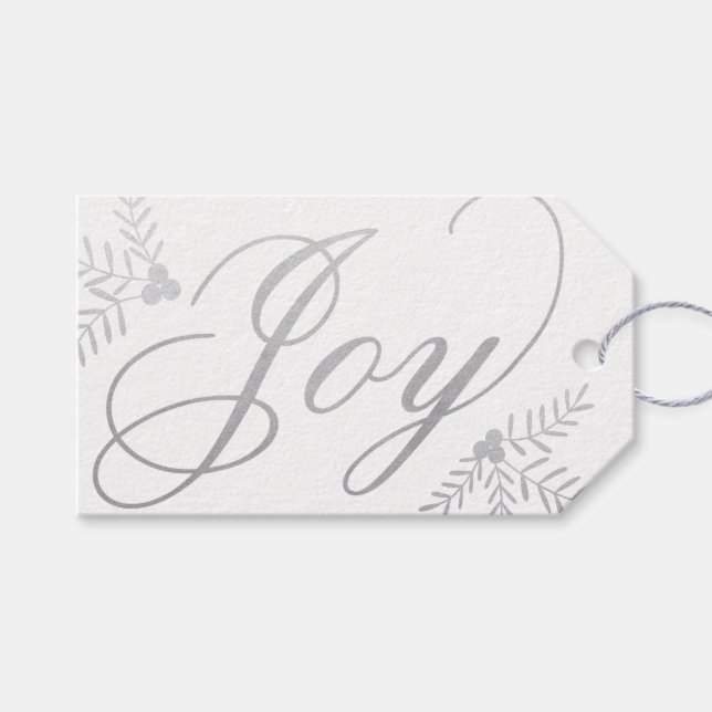 Joyful Holiday Gift Tags (Front (Horizontal))