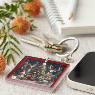 "Joyful Holiday Moments" Key Ring